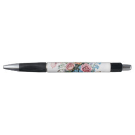 Bolígrafo Patrón de vid floral – Arte boho de acuarela suave