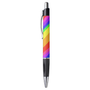Bolígrafo Patrón diagonal de rayas arcoiris