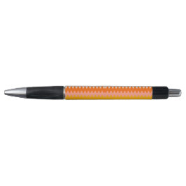 Bolígrafo Patrón en zig zag moderno amarillo, naranja y blan