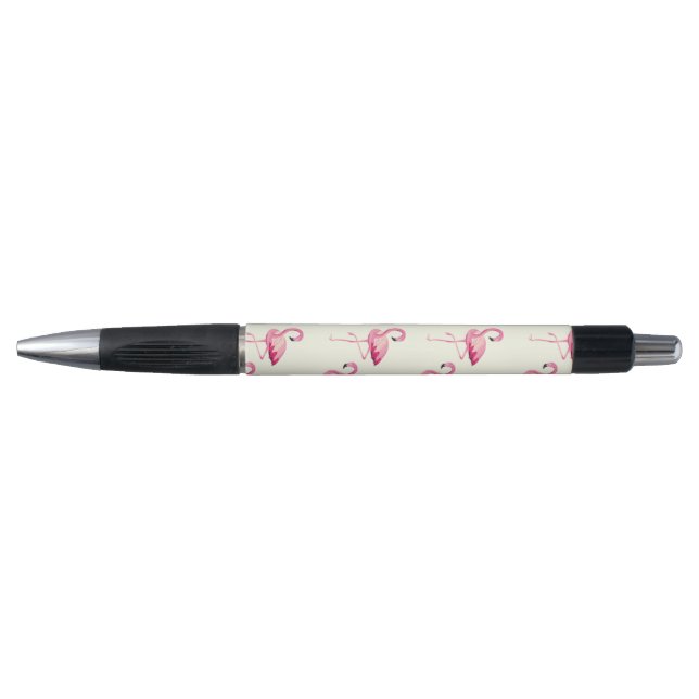 Bolígrafo Patrón Flamingo Rosa (Anverso)