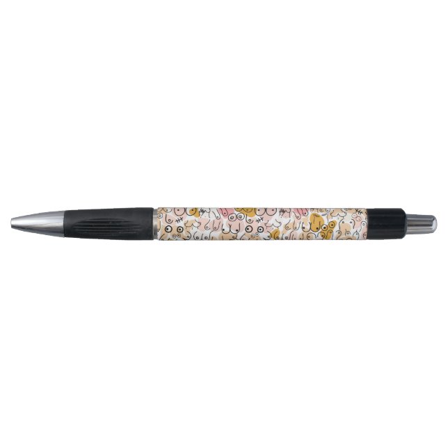 Bolígrafo patrón neutro pastel (Anverso)