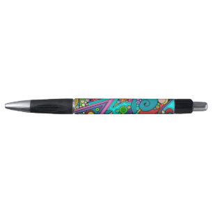 Bolígrafo Patrón Pintado A Mano Y Digitalmente Art. 12