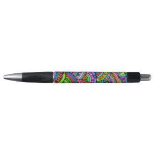 Bolígrafo Patrón Pintado A Mano Y Digitalmente Art. 27