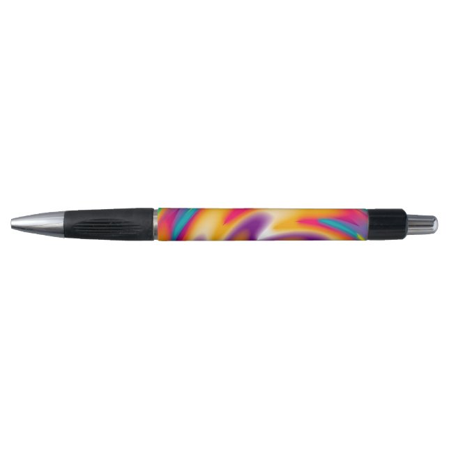 Bolígrafo Patrón radial colorido (Anverso)