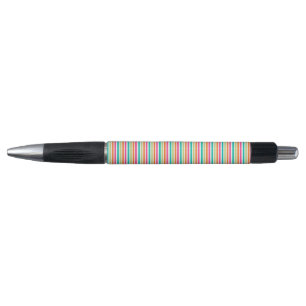 Bolígrafo Patrón retro de rayas arcoiris