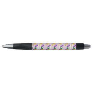 BOLÍGRAFO PATRONES DE GRAS PURPLE VERDES AMARILLOS MARDI GRA