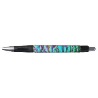 Bolígrafo Paula verde azul brillante Abalone Shell Pen