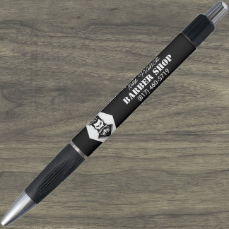 Bolígrafo Peluquería Profesional Barbería negro y blanco