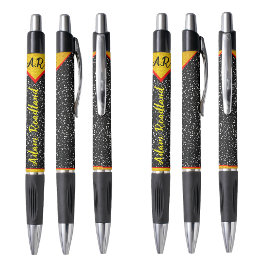 Bolígrafo Pens de nombres de monograma inicial personalizado