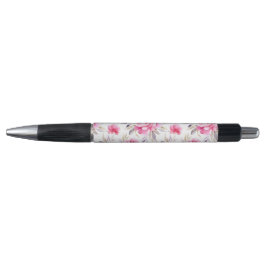Bolígrafo Peonía floral rosa