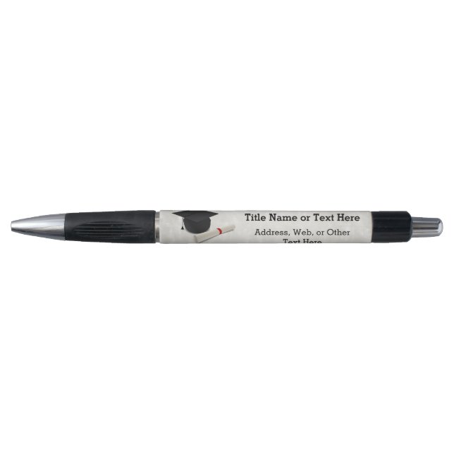 Bolígrafo Personalizable de Diploma de Título de Graduación (Anverso)