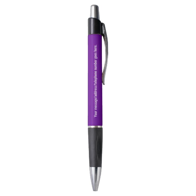 Bolígrafo Personalizable violeta (Parte inferior (Vertical))