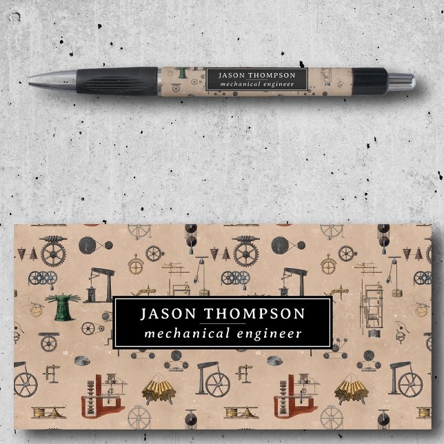Bolígrafo Personalizado Científico Mecánico de Antigüedades (Antique Engineering Mechanical Scientific Custom Pen)