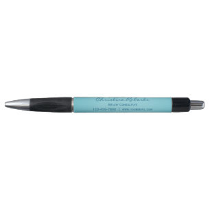 Bolígrafo Personalizado Elegante Aqua Verde azulada promoció