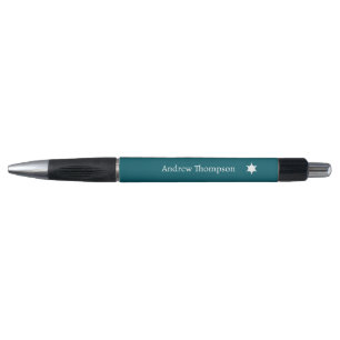 Bolígrafo Personalizado Texto moderno Estrella azul de la Ma