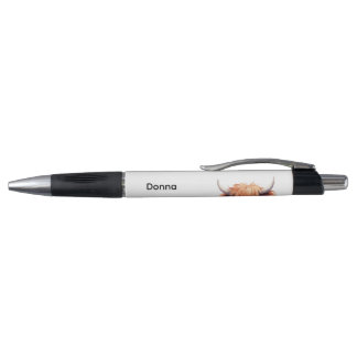 Bolígrafo Personalizado. Vaca Highland Heart.