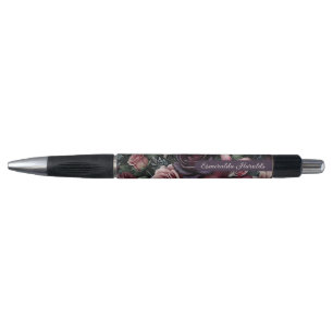 Bolígrafo Pintura botánica del Bella Artes de la Rosa Roja d