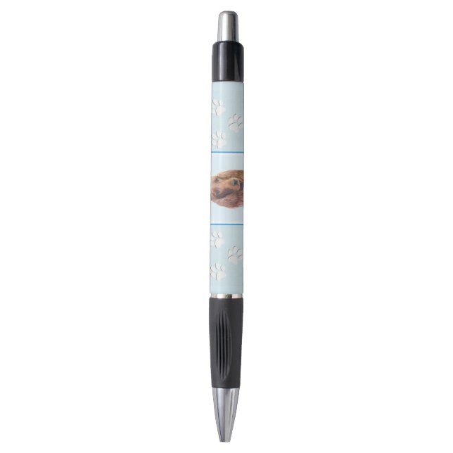 Bolígrafo Pintura de Setter Irlandés - Arte de Perro Origina (Frente vertical)