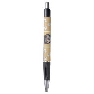 Bolígrafo Pintura de Shiba Inu (negro y moreno) - arte del