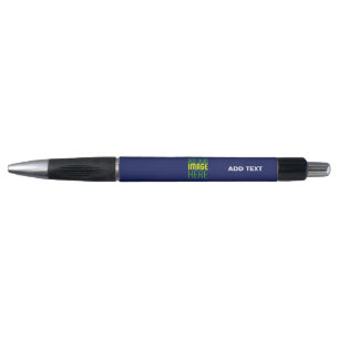 BOLÍGRAFO PLANTILLA DE TEXTO DE IMAGEN AZUL NAVAL MODERNA ED