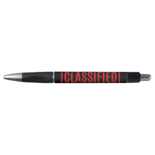 Bolígrafo Pluma clasificada con estampado negro