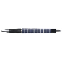 Pluma de cuadrados geométricos azules