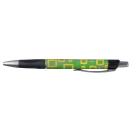Bolígrafo Pluma de grabación de sonido geométrica verde
