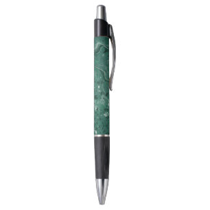 Bolígrafo Pluma de impresión de mármol verde clásica
