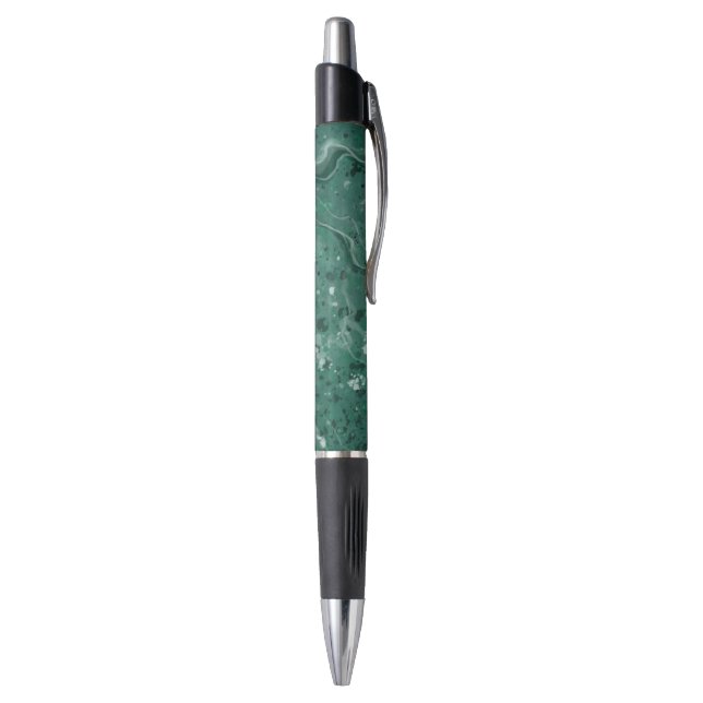 Bolígrafo Pluma de impresión de mármol verde clásica (Parte inferior (Vertical))
