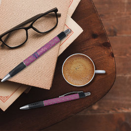 Bolígrafo Pluma Elegante Floral de Inspiración Vintage Perso