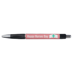 Bolígrafo Pluma feliz de la tinta del día de las enfermeras