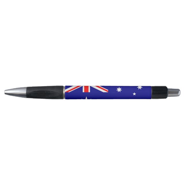 Bolígrafo Pluma Patriótica con bandera de Australia (Anverso)