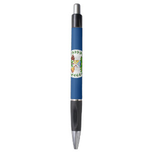 Bolígrafo Pluma Patriótica con bandera de Belice
