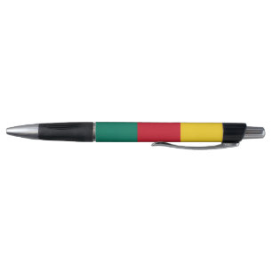Bolígrafo Pluma patriótica con bandera de Camerún