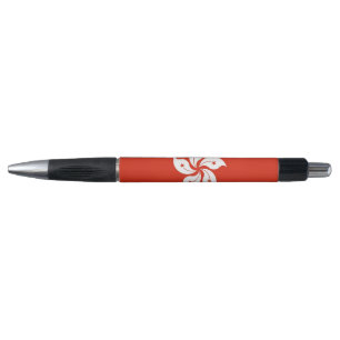 Bolígrafo Pluma patriótica con bandera de Hong Kong
