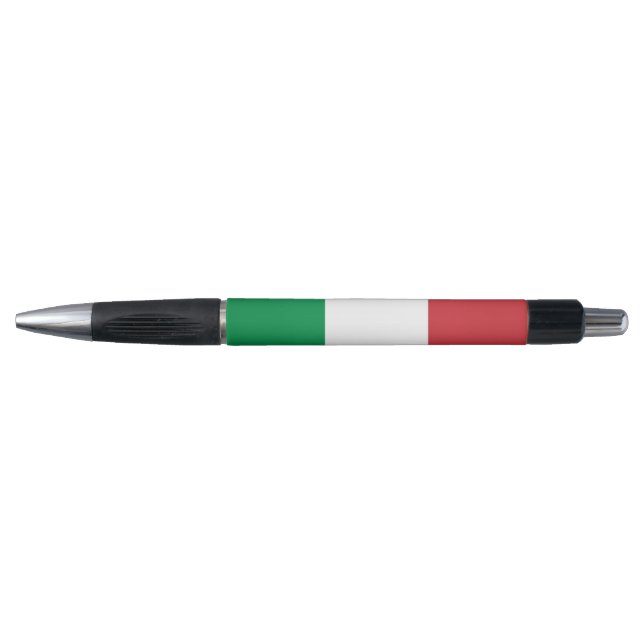 Bolígrafo Pluma Patriótica con bandera de Italia (Anverso)