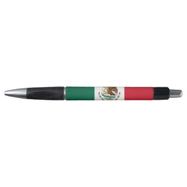 Bolígrafo Pluma Patriótica con bandera de México (Anverso)