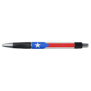 Bolígrafo Pluma Patriótica con bandera de Puerto Rico, Estad