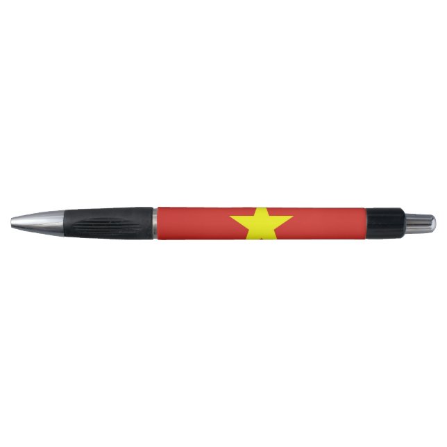 Bolígrafo Pluma Patriótica con bandera de Vietnam (Anverso)