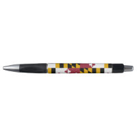 Pluma Patriótica con bandera del estado de Marylan