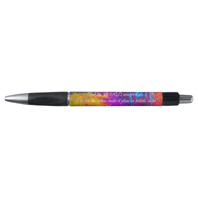 Bolígrafo Pluma profética personalizada (Anverso)