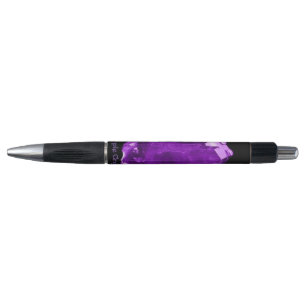 Bolígrafo Pluma Purple Crystal Grip