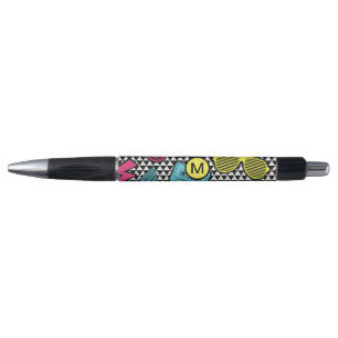 Bolígrafo Pluma Retro Vintage monogramada Colorida Teacher P