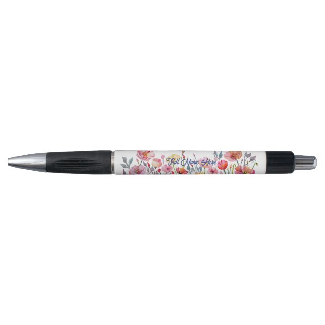 Bolígrafo Poppies on Parade Personalized Pen (Anverso)