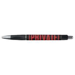 Bolígrafo Privado negro