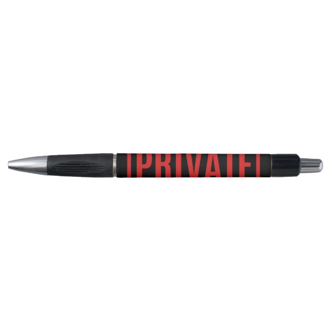 Bolígrafo Privado negro (Anverso)