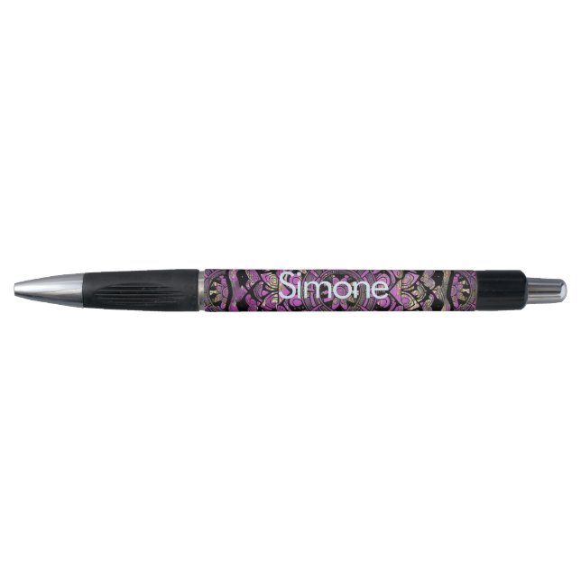 Bolígrafo Purple Mandala Pen (Anverso)