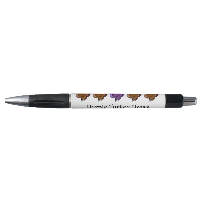 Bolígrafo Purple Turkey Grip Pen (Anverso)