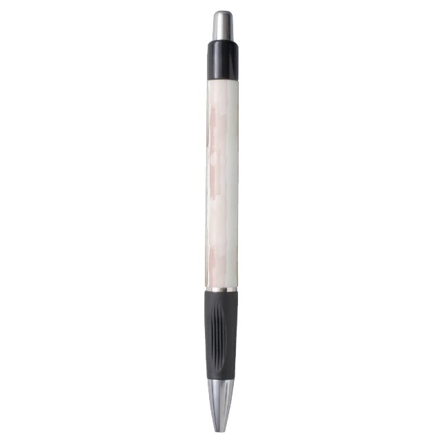 Bolígrafo Rayas de Crema Rosa Rubor (Frente vertical)