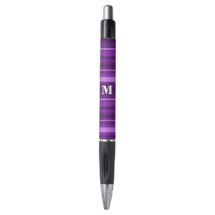 Bolígrafo Rayas moradas monográficas